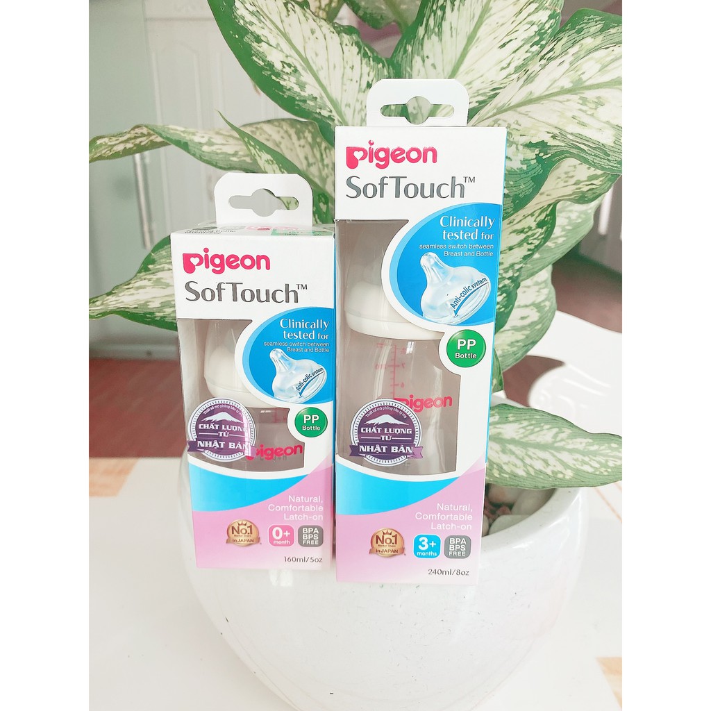 Bình Sữa Pigeon Streamline 150ml - 250ml ( hàng chính hãng )