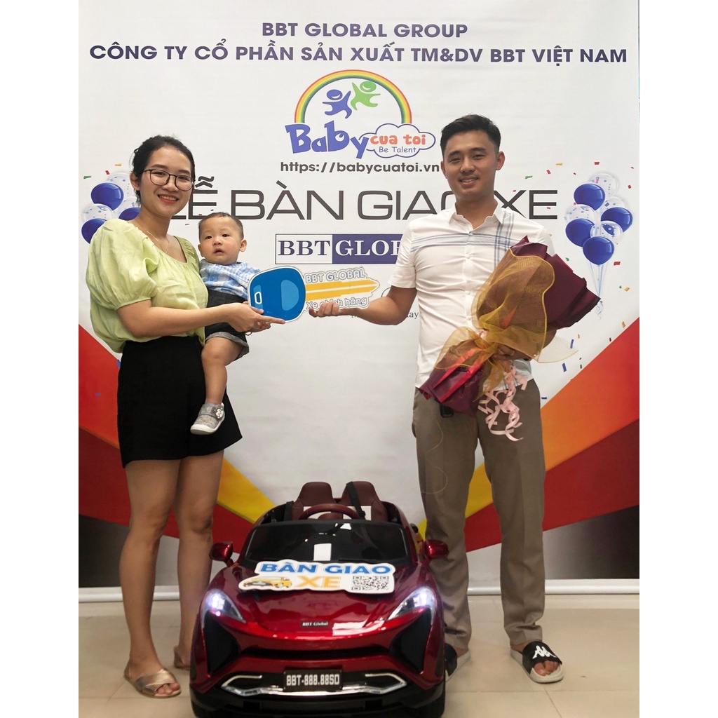 Ô tô xe điện trẻ em cho bé dáng Mclaren BBT GLOBAL sơn màu BBT-888.88