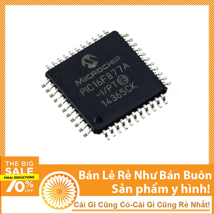 Vi điều khiển-Pic16F877A-IPT Giá Rẻ-Linh Kiện Điện Tử TuHu