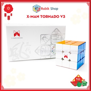 Siêu phẩm Rubik 3x3 X-man Design Tornado V3 M Stickerless 09 2022 3 phiên