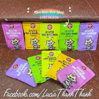 Thức ăn pate cho mèo Wanpy Happy 100 gói 70 gr