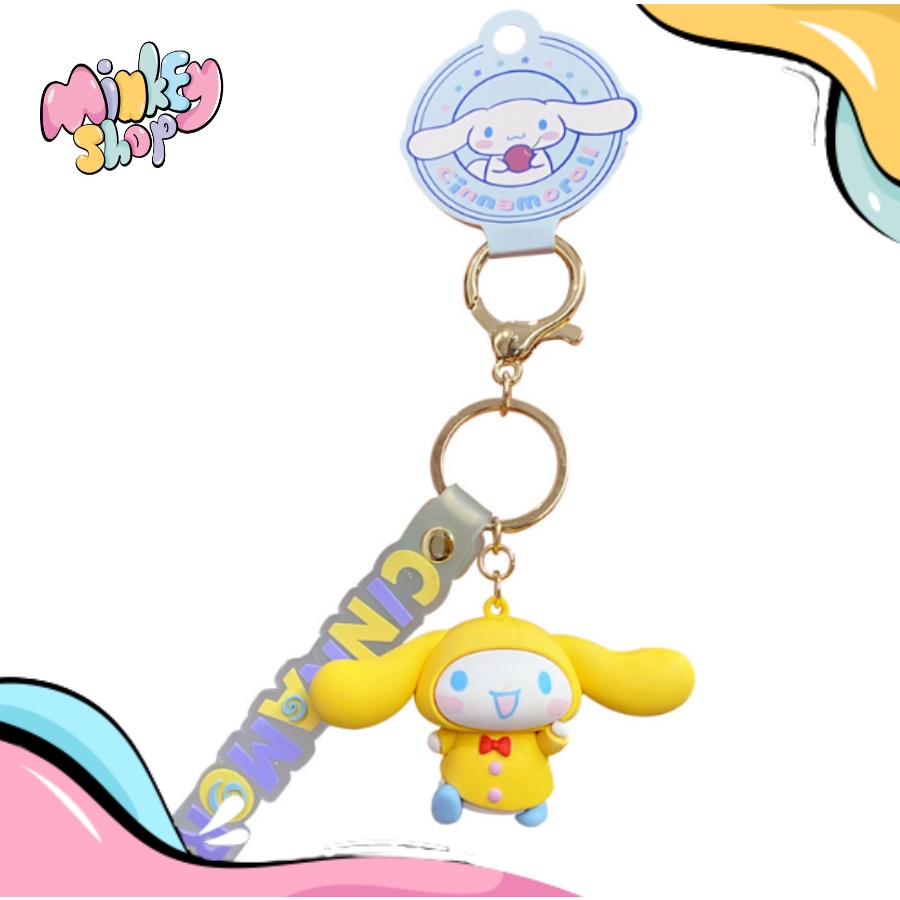 Móc Khóa Đẹp Hình Thỏ CIN Tai To Dễ Thương phụ kiện Túi Xách -Minkey