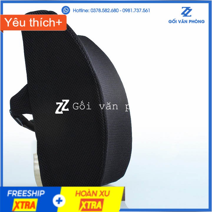 Gối Tựa Lưng Tiêu Chuẩn Cho Ghế Văn Phòng, Chống đau mỏi lưng cao su non ZURI PILLOW GTL-01