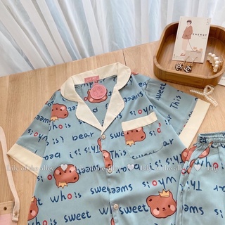 bộ ngủ pyjama - chỉ còn xanh lá