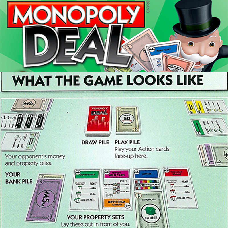 Bộ Thẻ Bài Chơi Game Monopoly Deal Vui Nhộn