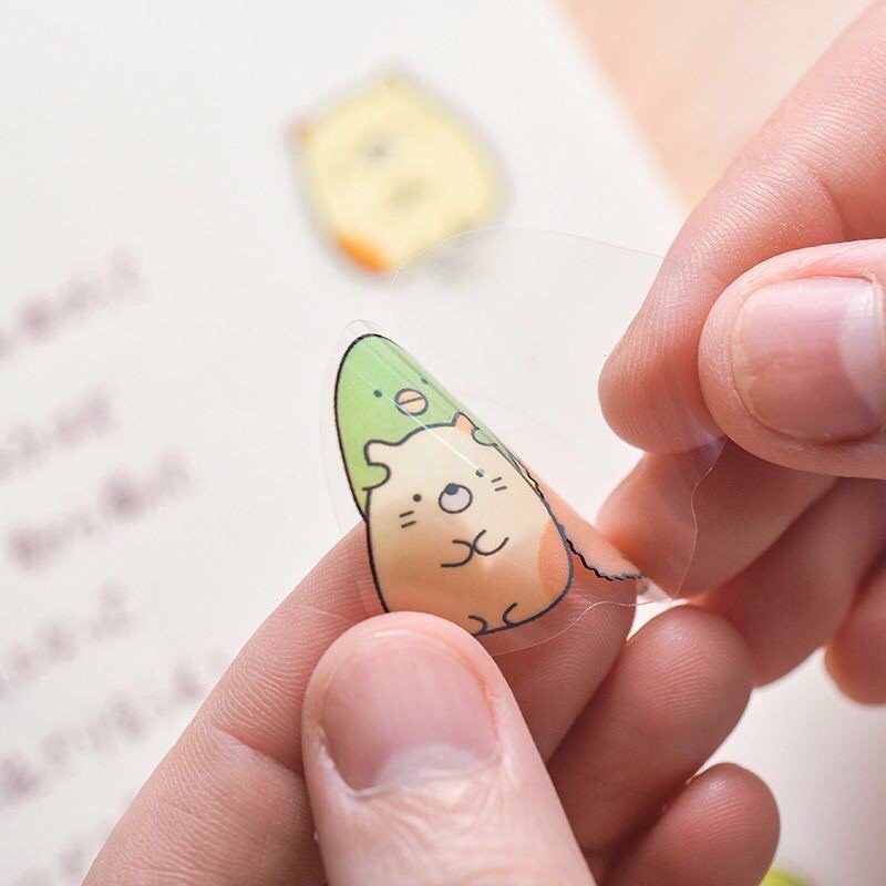 Set 50 miếng dán sticker DIY trang trí sổ dễ thương phong cách Nhật Bản