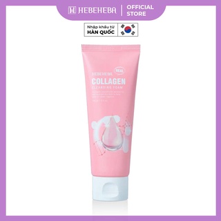 Sữa Rửa Mặt Cho Da Thường Và Khô Collagen Hebeheba Real Collagen Cleansing Foam 120ml