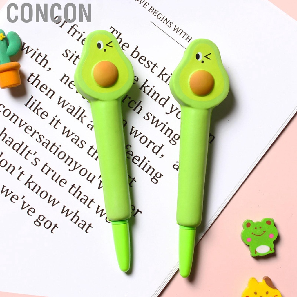 Concon Squishy Pens Cute Soft Relieve Stress Smoother Writing Kawaii Gel Ink Pen for Holiday Gifts School Supplies