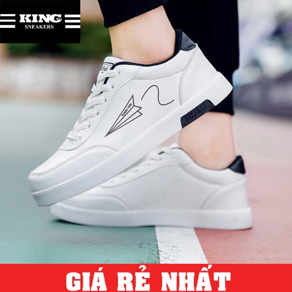 giày nam trắng sneaker giày thể thao màu trắng mã CDT02