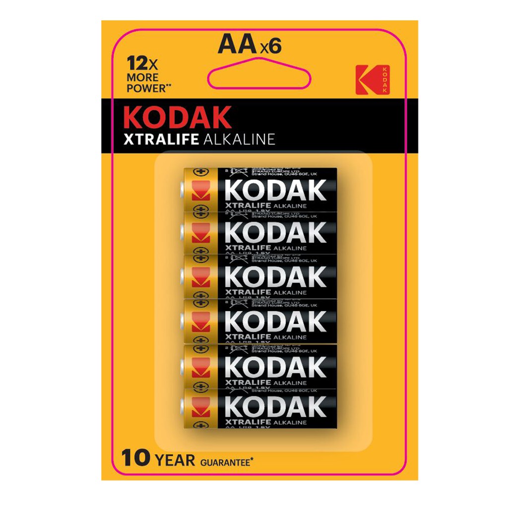 [Mã BMBAU50 giảm 50K đơn 150K] Bộ 6 Pin Kodak Alkaline AA điện thế 1.5V Uncle Bills IB0216