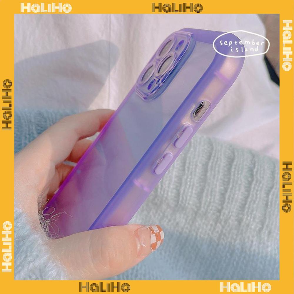 iPhone Case Silicone Soft Case TPU Clear Case Fluorescent Color Airbag Shockproof Protection Camera Purple Pink Blue For iPhone 13 Pro Max iPhone 12 Pro Max iPhone 11 iPhone 7 Plus