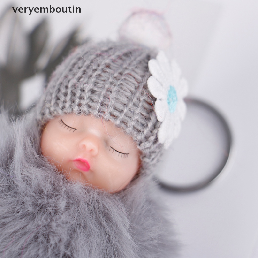 Móc khóa hình em bé đang ngủ dễ thương cho nữ