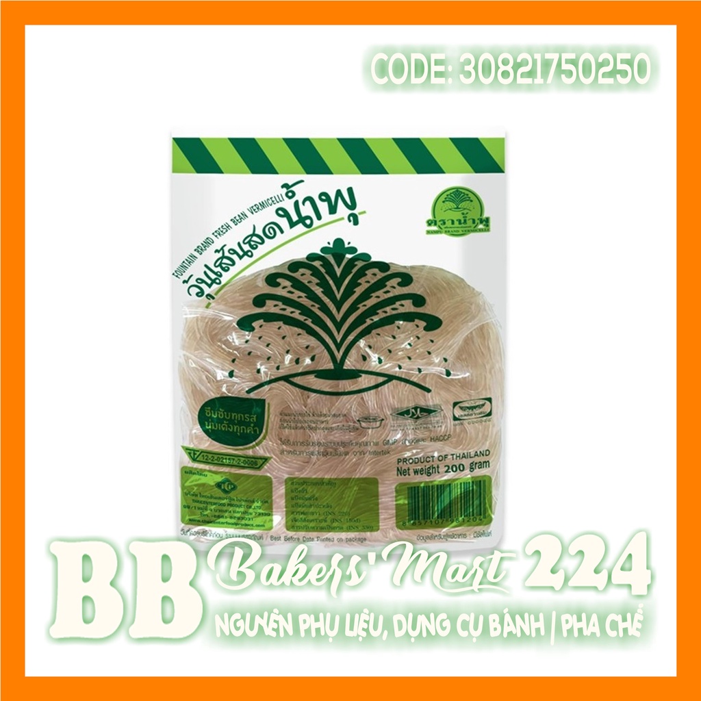 GÓI 200GR - Miến TƯƠI Thái Lan hiệu FOUNTAIN