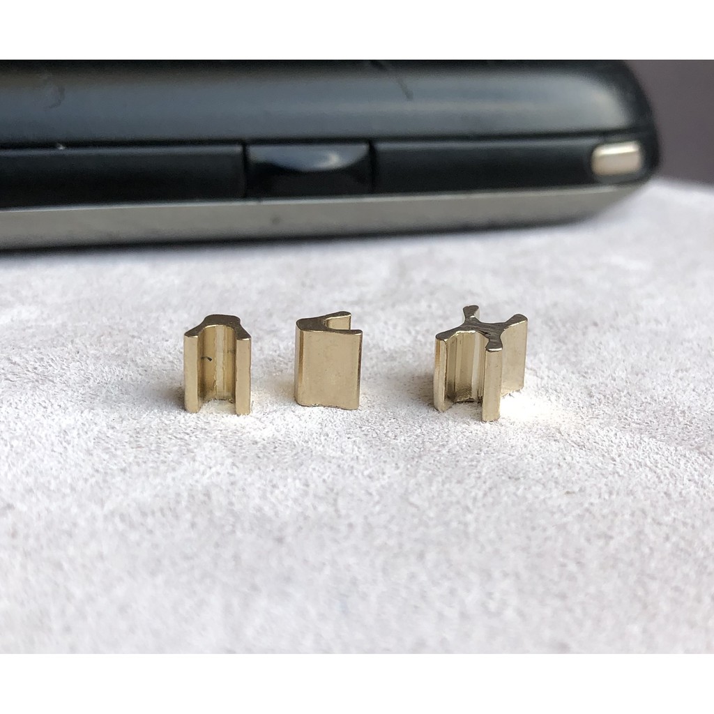 Combo 10 bộ chặn dây kéo size 3 màu vàng