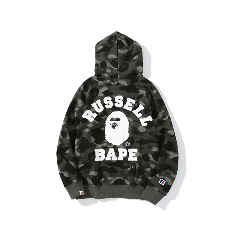 Bape Áo Khoác Hoodie Họa Tiết Rằn Ri Thời Trang Cho Nam