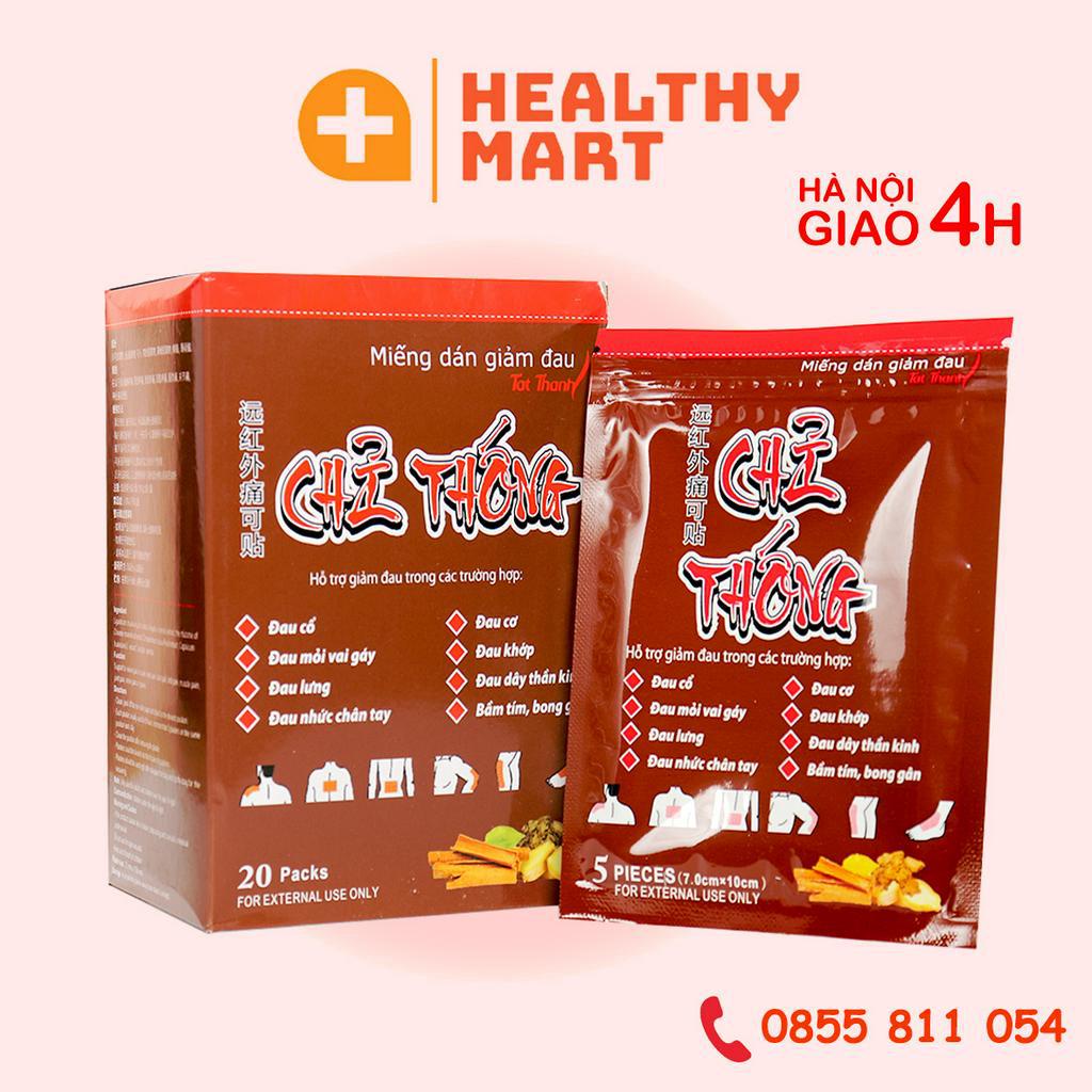 ✔️️️Mua 8 + 1 Cao dán thảo dược Chỉ Thống - Giảm đau xương khớp từ thiên nhiên - Gói 5 miếng - Tất Thành Pharma