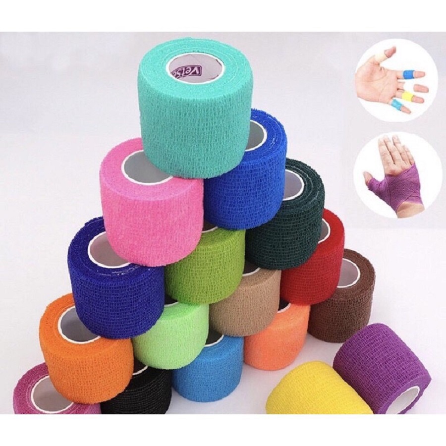 Băng Keo Vải Tự Dính, Băng keo đá bóng, Băng cuốn cổ chân, Phụ Kiện Y Tế Thể Thao SPORT9