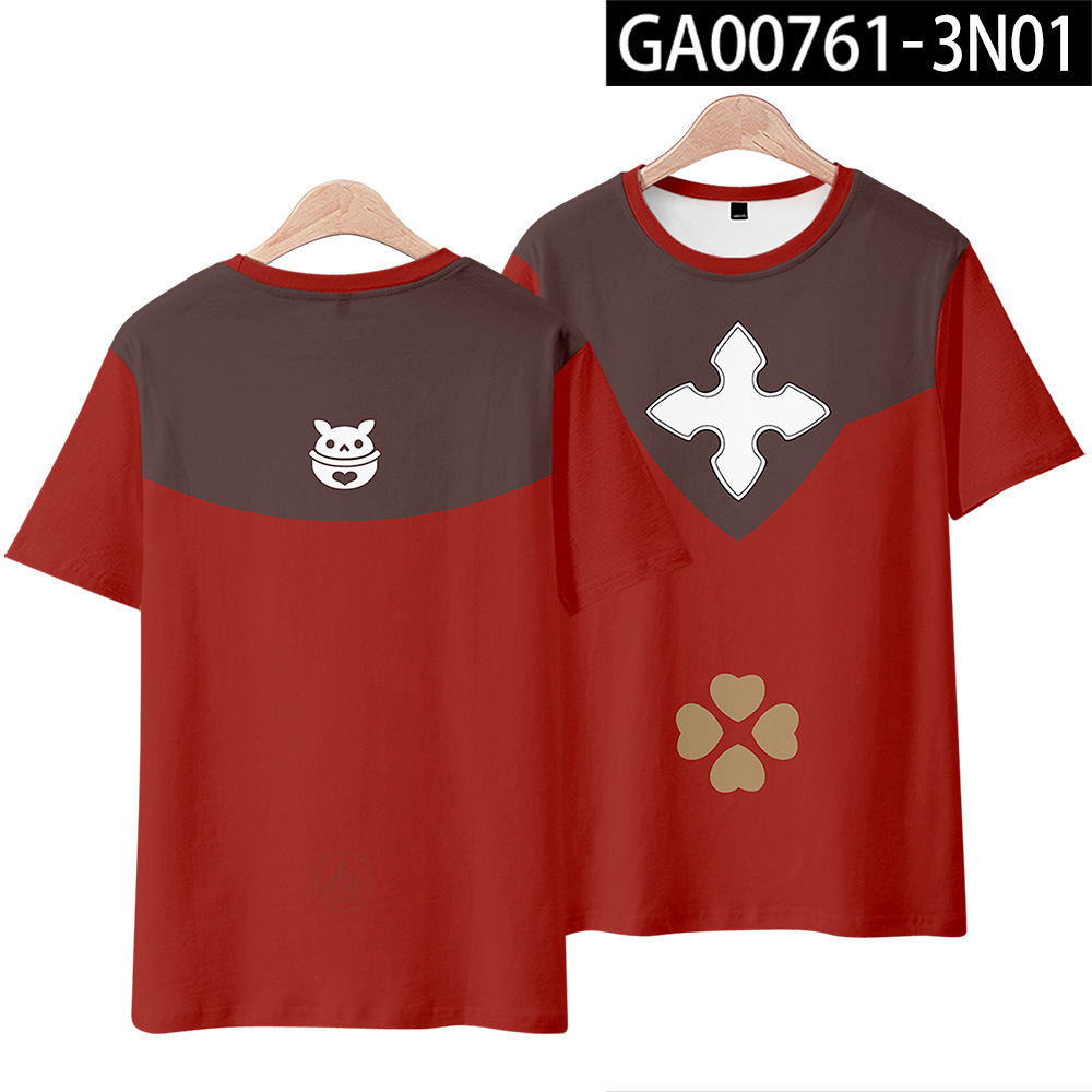 Áo thun thể thao tay ngắn hóa trang nhân vật Klee Qiqi Paimon Keqing Diluc | BigBuy360 - bigbuy360.vn