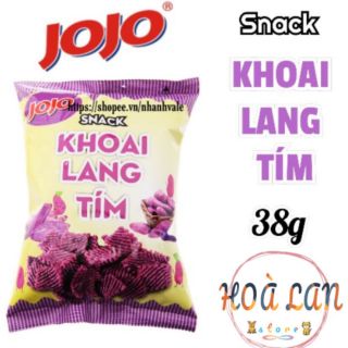 Bánh snack jojo® khoai lang tím gói 38g