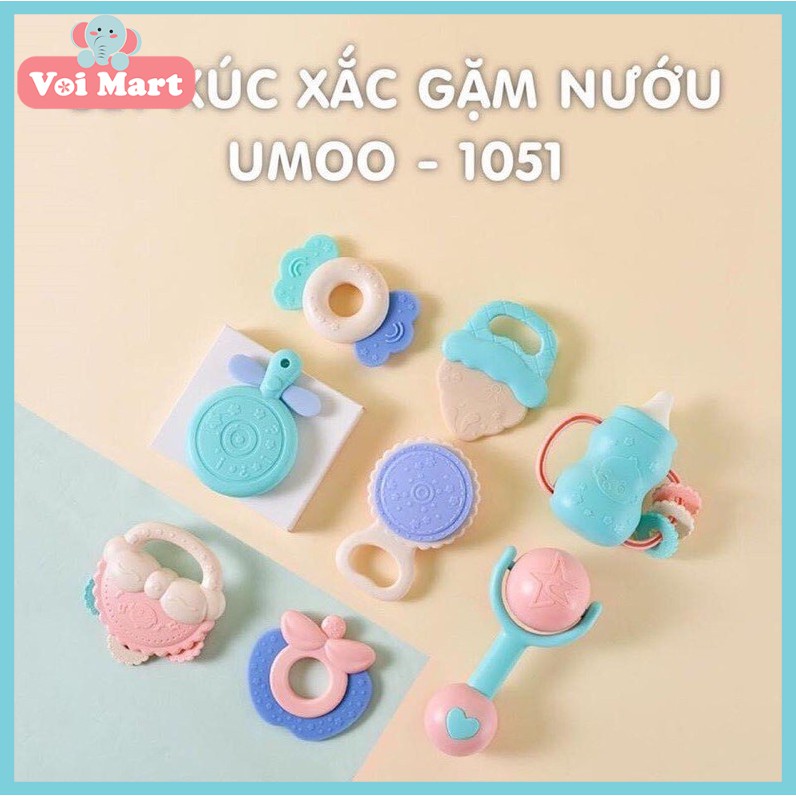 ✔️CHÍNH HÃNG✔️ Bộ Xúc Xắc Gặm Nướu Umoo 8 Chi Tiết