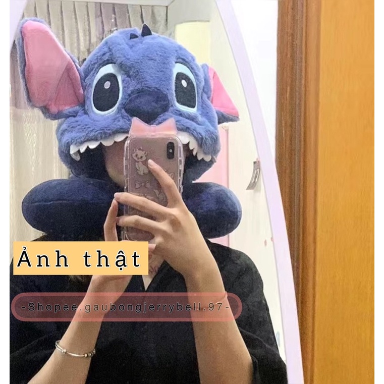 Gối cổ có mũ hình gấu bông Stitch - Lio and Stitch Disney