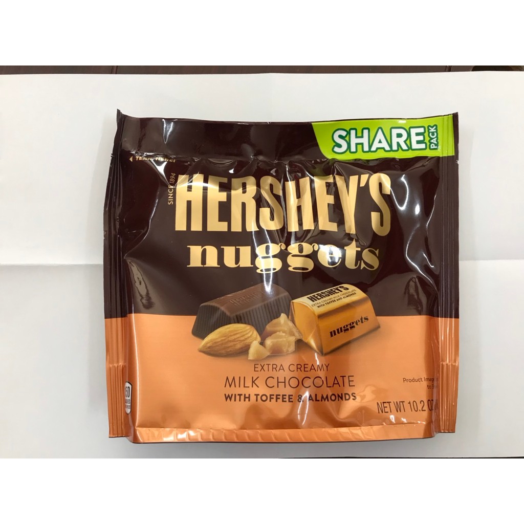 Chocolate Hershey' Nuggets With Toffee Almonds 289gr