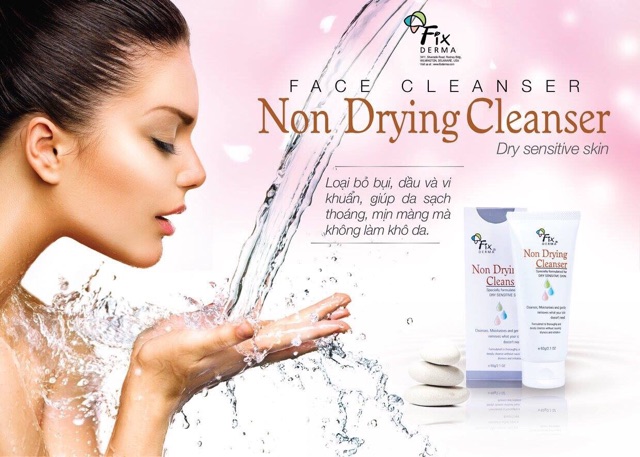 Sữa rửa mặt FIXDERMA NON DRYING CLEANSER - 60gram