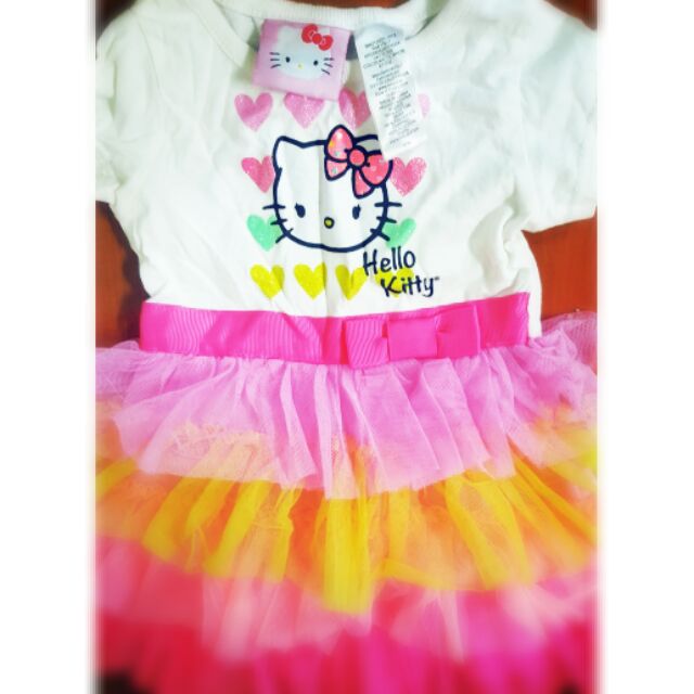 THANH LÝ VÁY LIỀN BÉ GÁI HELLO KITTY 6-12MONTH