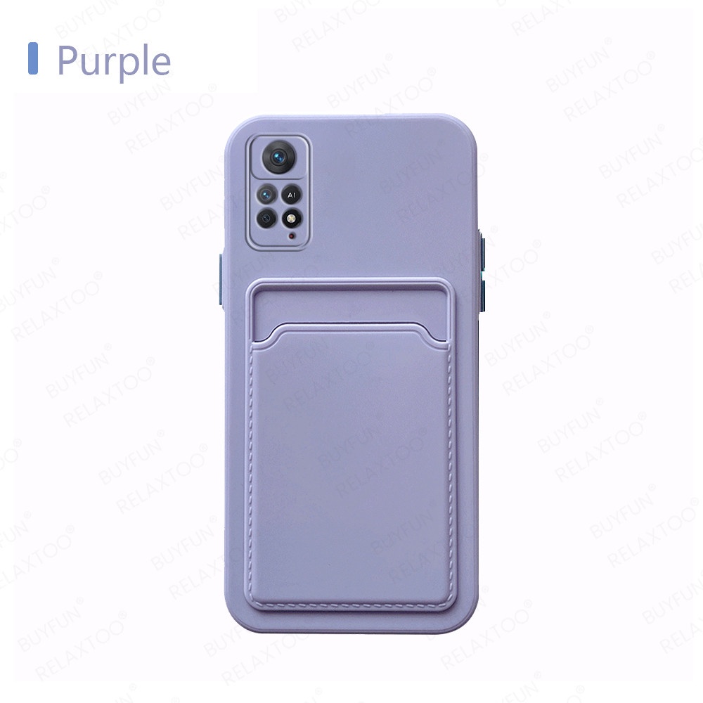 Ốp Điện Thoại Silicone Mềm Tích Hợp Ví Đựng Thẻ Cho Xiaomi Redmi Note 11 4G Note11 Pro 11Pro 5G Not 11S