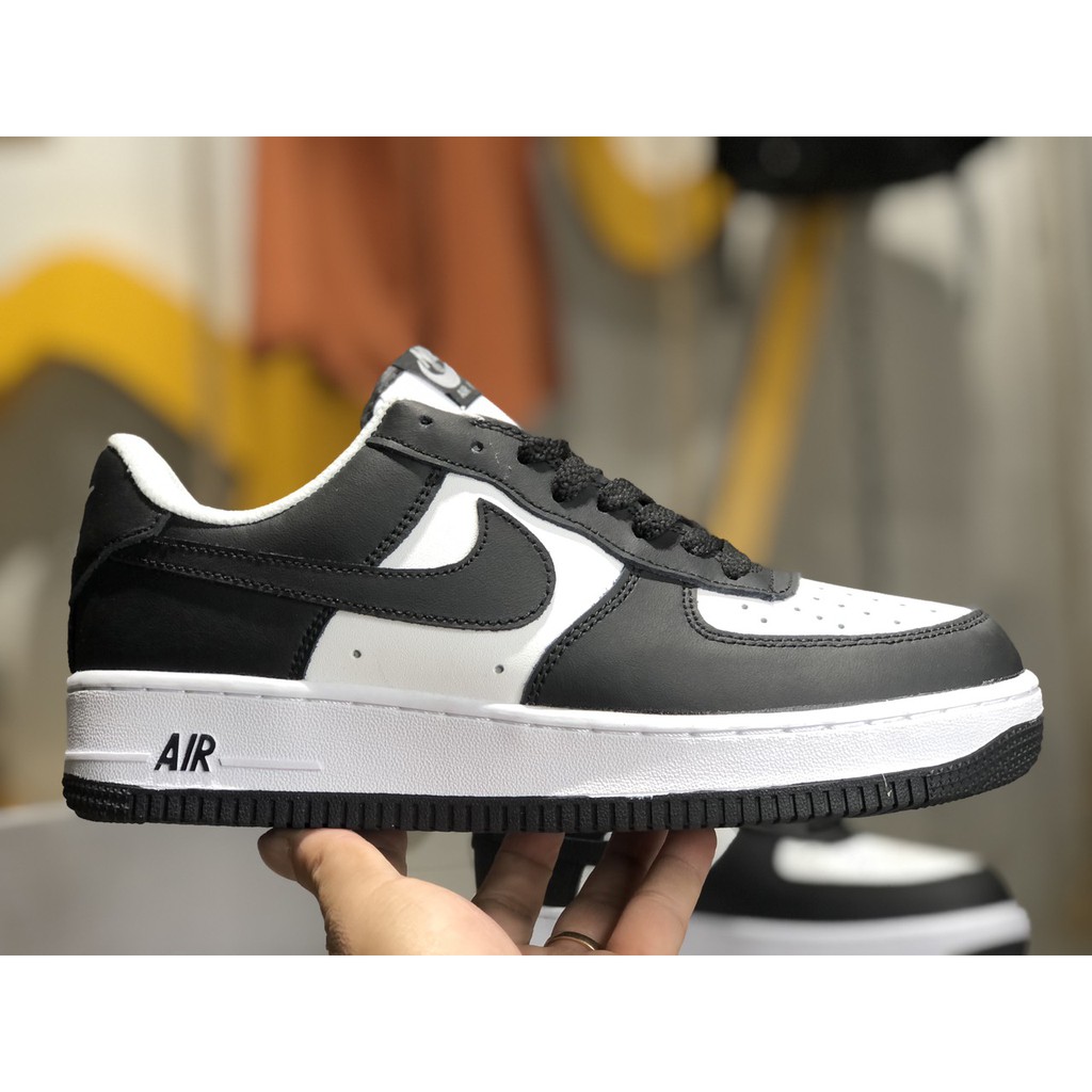 Giày Sneaker Af1 Low Black White Cao Cấp Fullbox, Giày thể thao nam nữ af1 đen trắng lót trần bông,cổ tròn, mẫu mới 2021