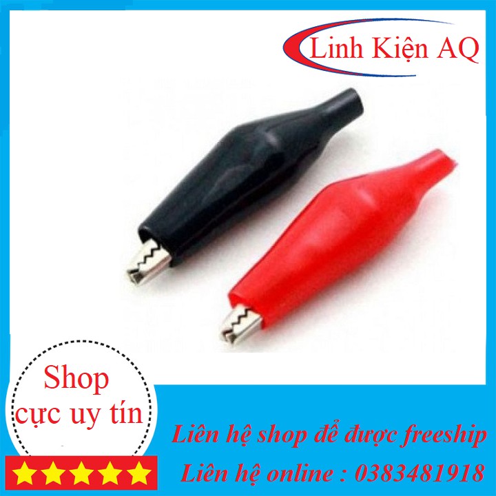 Kẹp Cá Sấu 45mm - 1 cặp Đỏ Đen | BigBuy360 - bigbuy360.vn