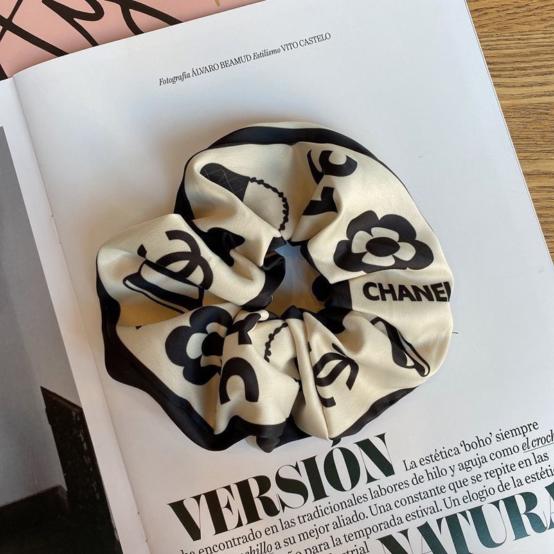 Dây Buộc Tóc Vải Satin Cỡ Lớn Phong Cách Retro Thời Trang