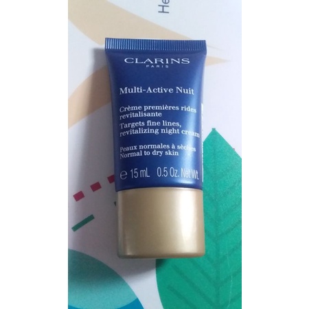 Kem Dưỡng Da Ban Đêm Clarins Multi-Active Targets Revitalizing Night Cream 15ml