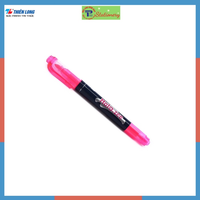 Bút nhớ dòng, bút dạ quang 2 đầu Thiên Long chính hãng màu cam, vàng chanh, xanh lá, xanh dương, hồng HL03