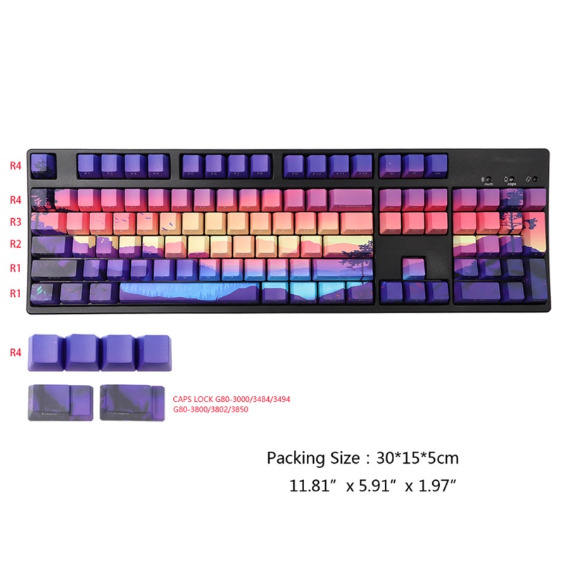 Nút Bàn Phím Cơ Pbt Họa Tiết Phong Cảnh | BigBuy360 - bigbuy360.vn