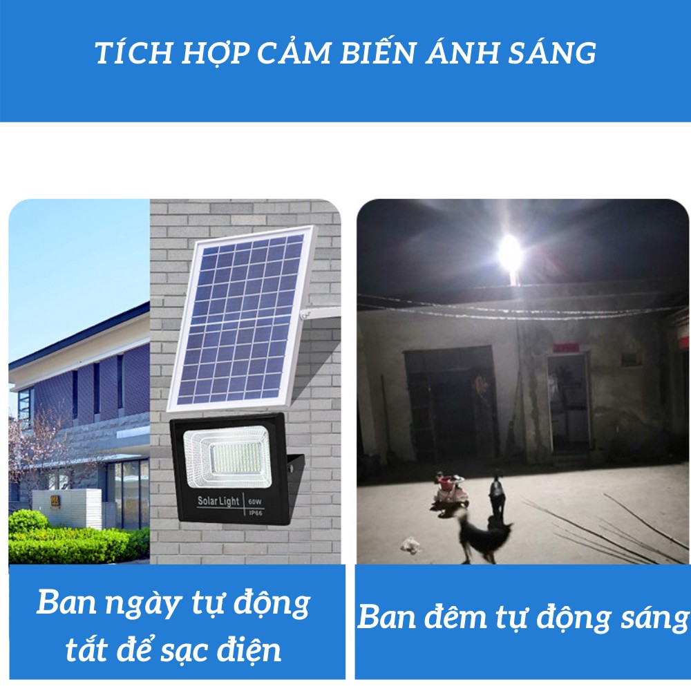 Đèn năng lượng mặt trời, đèn pha năng lượng chiếu sáng sân vườn 85W ATILA SHOP