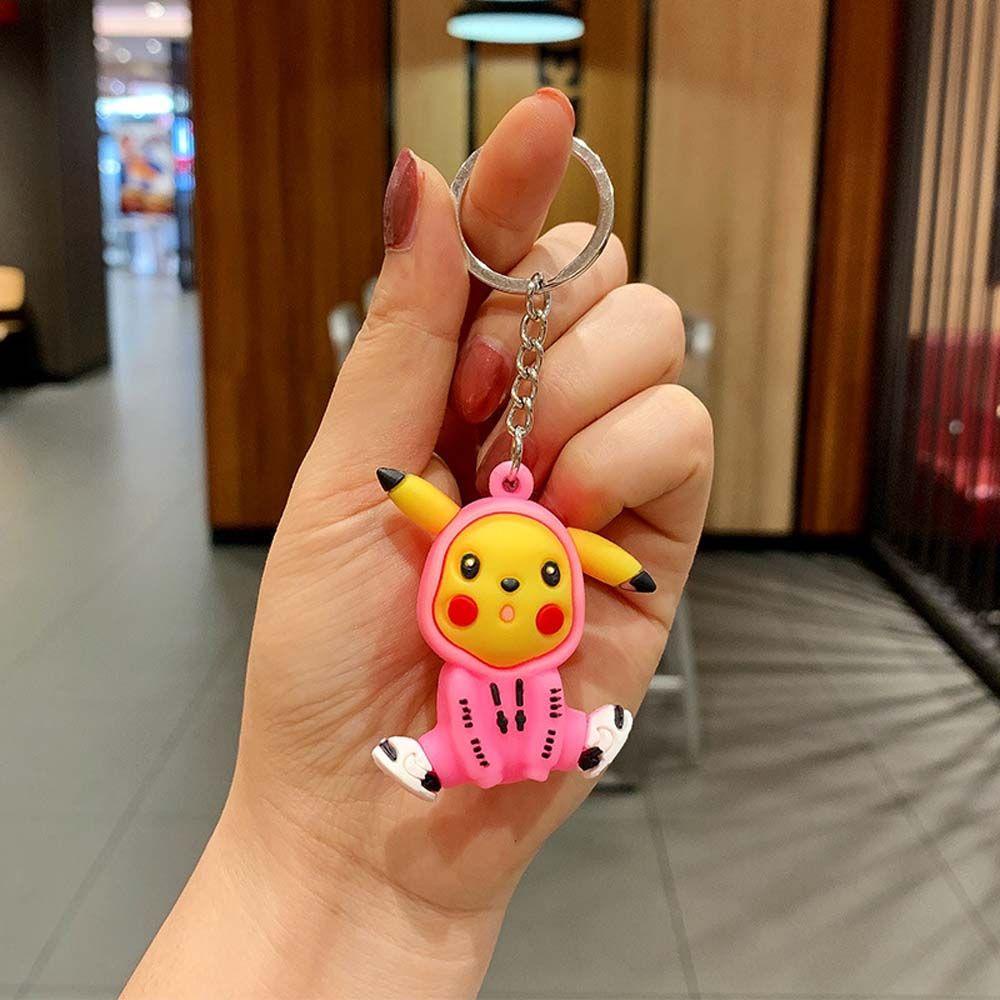 Móc Khóa Bằng PVC Hình Pikachu Đáng Yêu