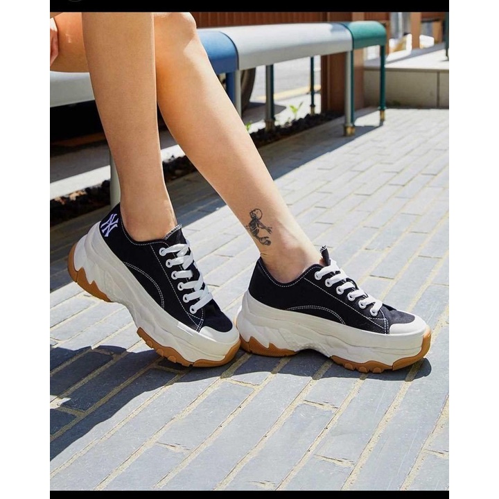 Giày thể thao sneaker mlb chunky low mlb độn đế mẫu mới cổ thấp bản cao cấp nam nữ+freeship