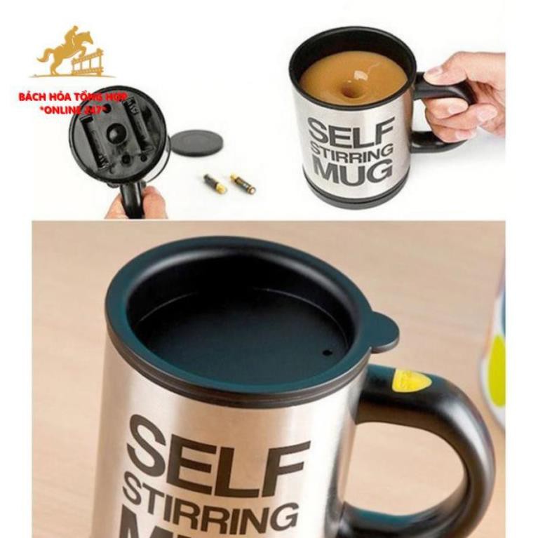 Cốc Pha Cafe, Cốc Cafe Tự Khuấy Thông Minh Self Stirring Mug Dùng Pin Tiểu Tiện Dụng