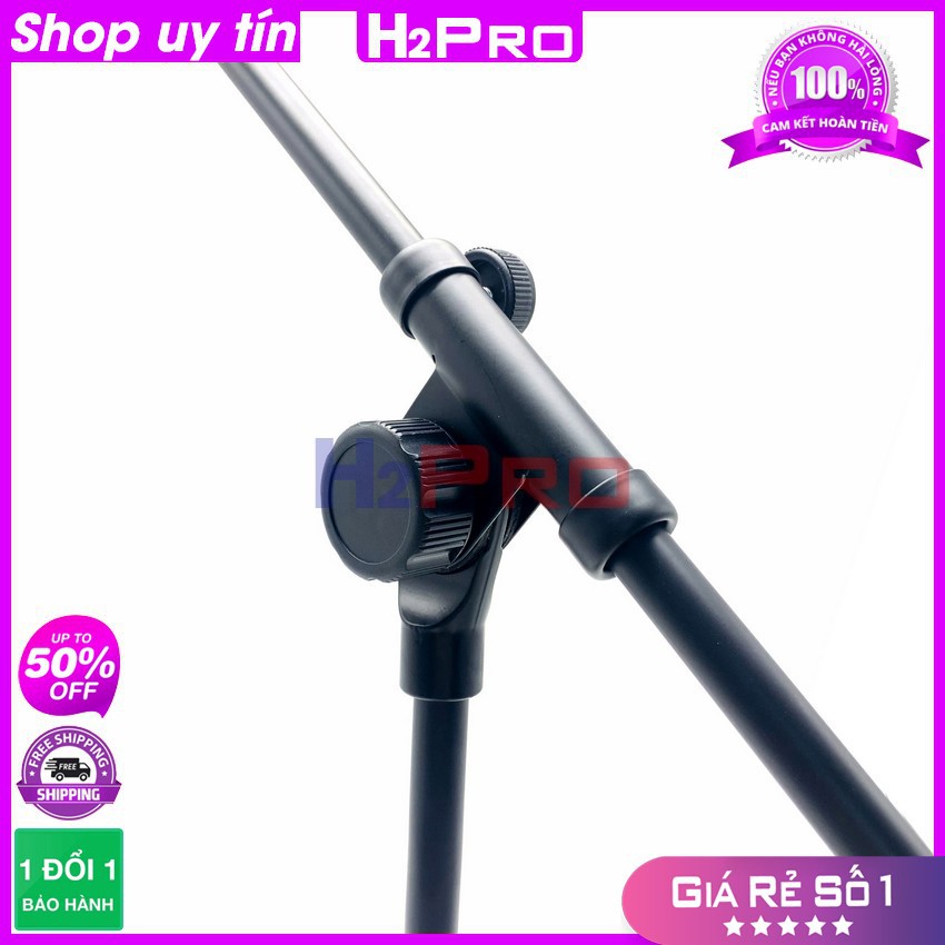 Chân Micro Đứng Để Bàn Cao Cấp Weida Wd209 Cao Tối Đa 80Cm, Đế  Gang Đúc Chắc Chắn-Thân Hợp Kim Phủ Sơn Nano-H2Pro Audio