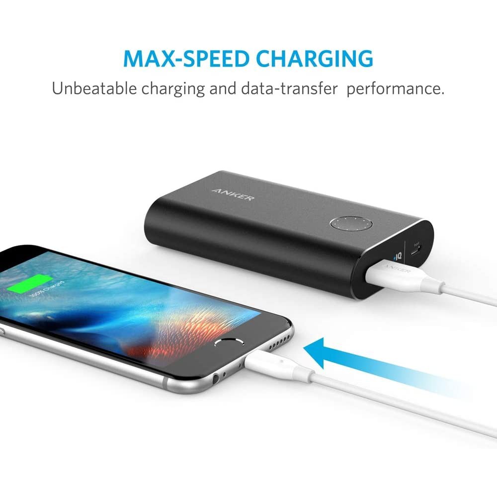 Cáp sạc Anker Powerline Lightning MFi 0.9m A8111 nhập từ USA new 100% -  cho Apple iPhone iPod iPad