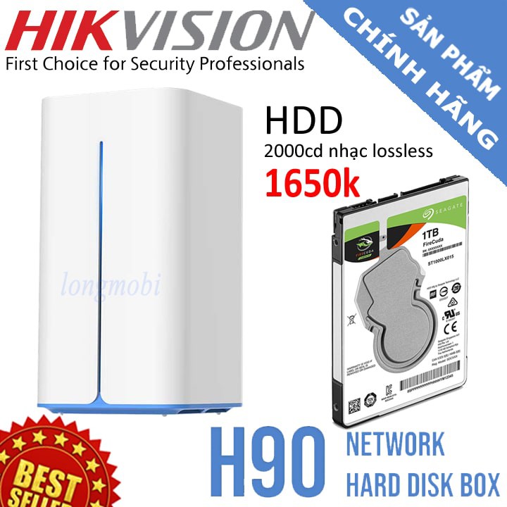 HIKVISION H90 - Ổ CỨNG MẠNG NAS GIA ĐÌNH ĐA NĂNG 1TB