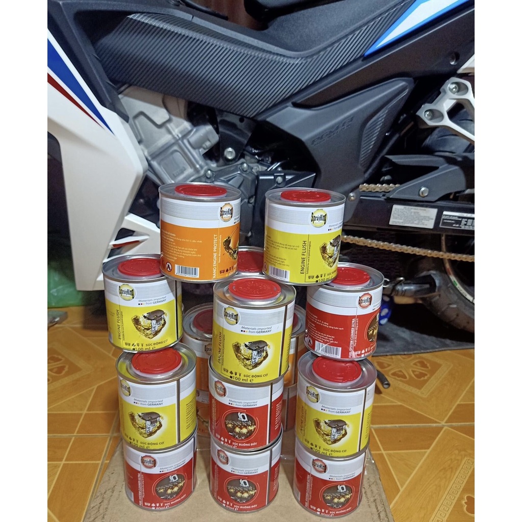 45K Lon Phụ Gia SPRAYKING Súc Động Cơ - Súc Buồng Đốt - Phụ Gia Nano tăng Độ Nhờn