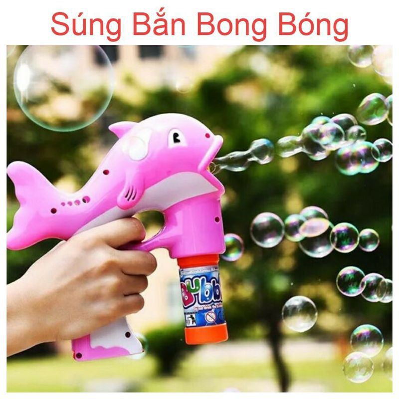 Súng Bắn Bong Bóng Cá Heo