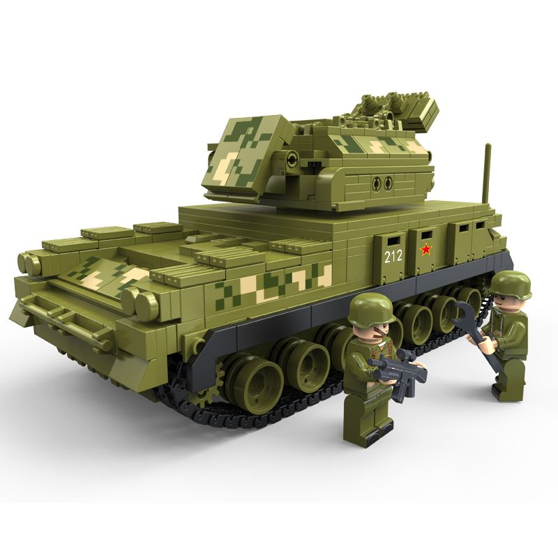 Set 846 Mô Hình Xe Tăng MOC WW2 HQ-17 Cao Cấp Cho Bé