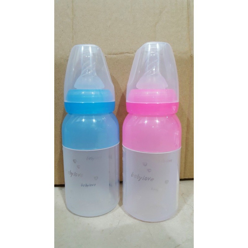 Bình sữa BABY LOVE cổ chuẩn 110ml  thân mềm silicon an toàn cho bé