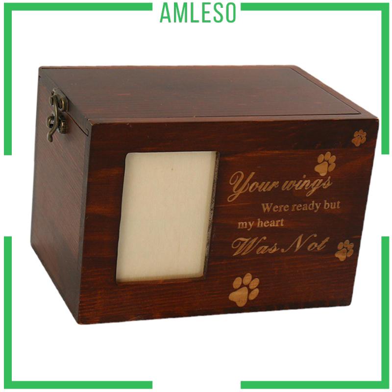 [Amleso] Urn tưởng niệm thú cưng cho hộp ảnh thú cưng Đồ dùng cho thú