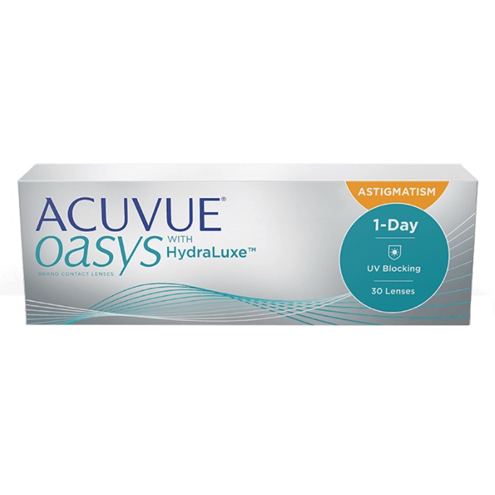 Kính Áp Tròng 1 ngày loạn thị Acuvue Oasys 1-Day for Astigmatism with HydraLuxe (30pcs)