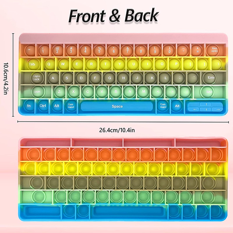 Mới Đồ Chơi Bàn Phím Nhiều Màu Bằng Silicon Giúp Giảm Căng Thẳng Cho Bé Silicone