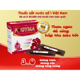 FOGYMA(4 VỈ X 5 ỐNG) HÀNG CHÍNH HÃNG-Bổ sung sắt cho phụ nữ đang mang thai, sau sinh và người thiếu hụt sắt